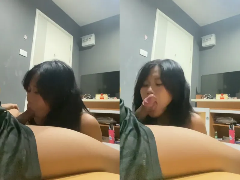 Em mê liếm thằng nhỏ đến mức ho sặc sụ p1